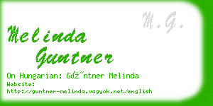 melinda guntner business card