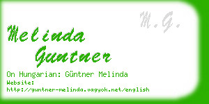 melinda guntner business card